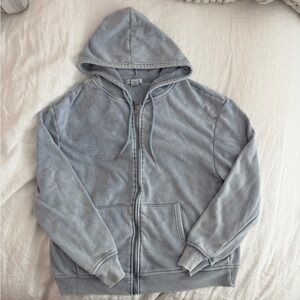 Blue Zip Up Hoodie